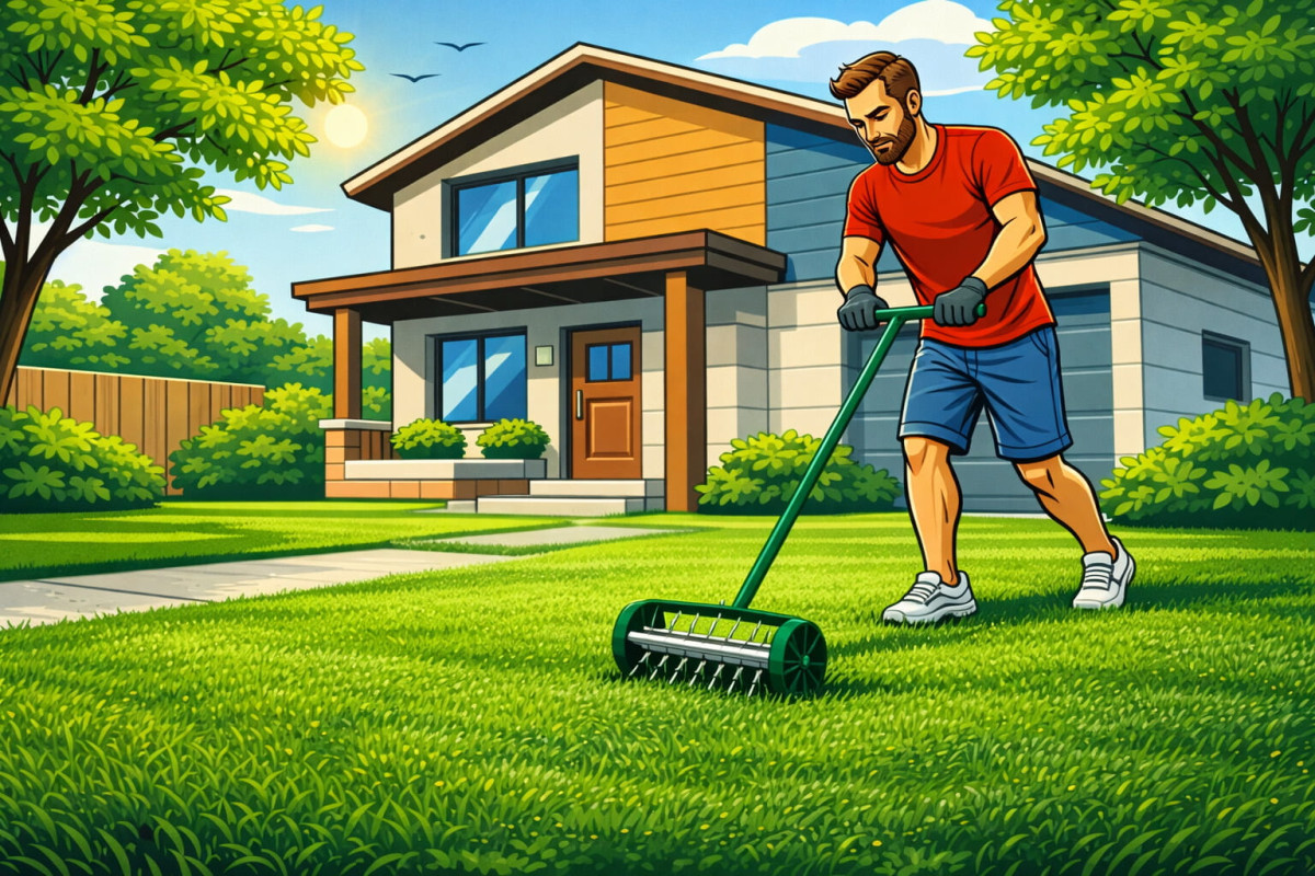 Аерація та вертикуляція для оновлення газону