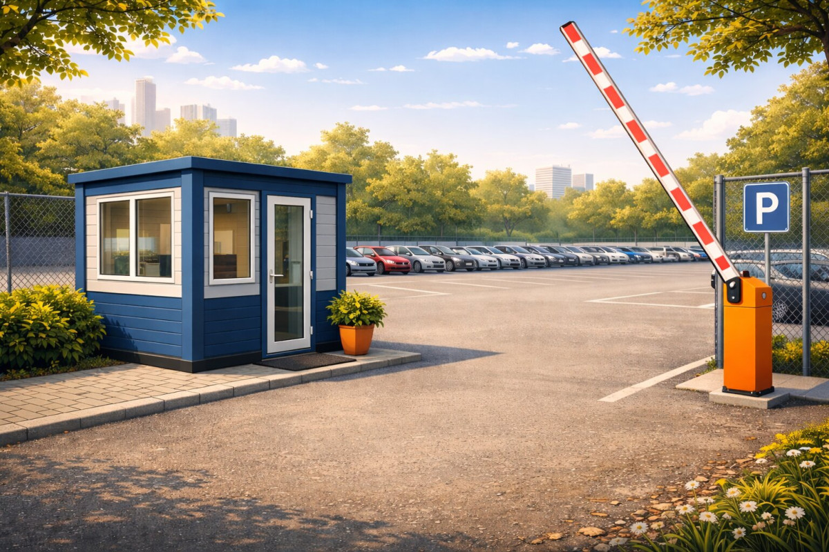 Модульний пост охорони біля в'їзду на парковку